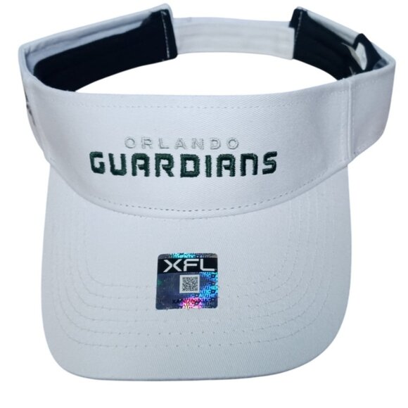 Orlando Guardians 2023 XFL Team Adjustable Visor Unisex White Football New - Picture 2 of 14